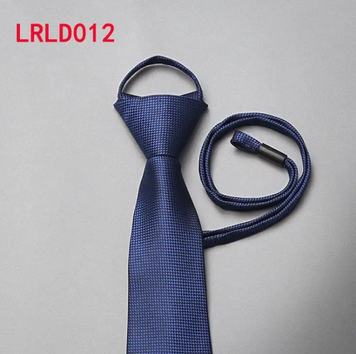 LRLD012 Полосатый шнурок Галстуки 7 см Шелковый мужской галстук легко тянет Tiecord Галстук окрашенный пряжей жаккардовые галстуки свадебное торжество деловая встреча - Цвет: LRLD012