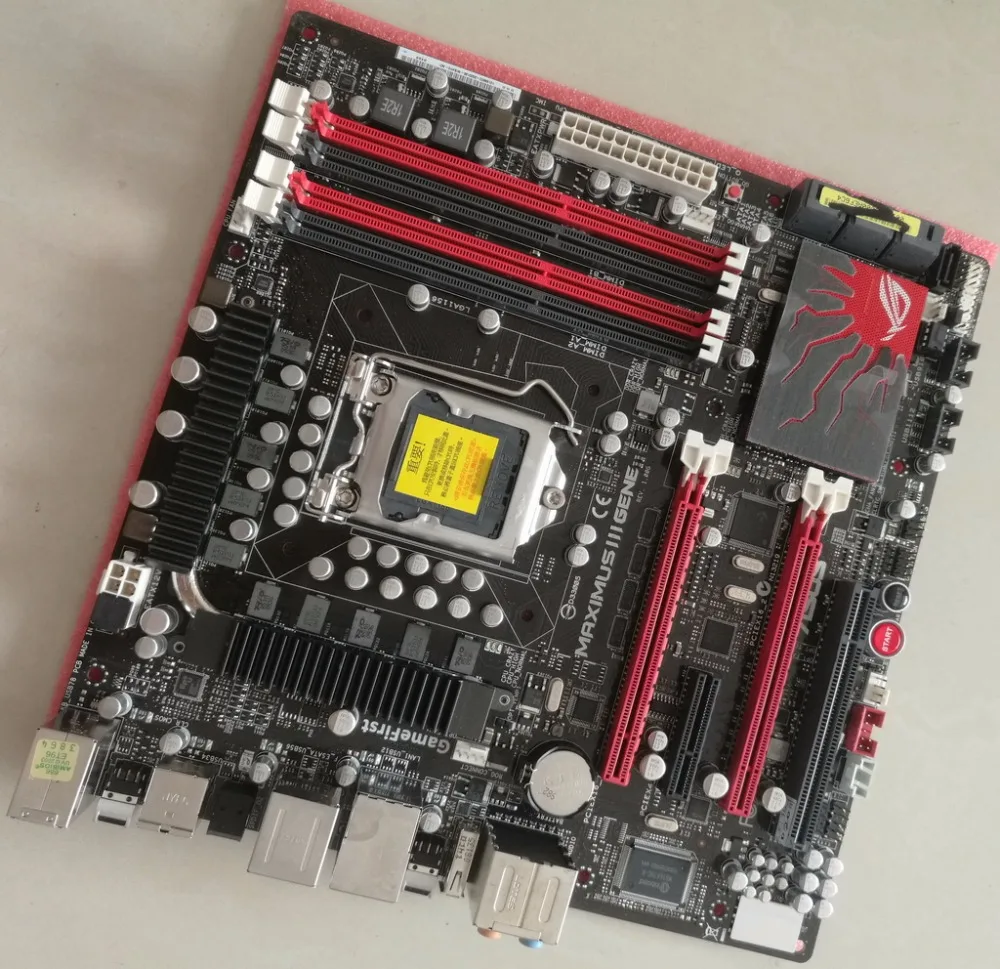 Оригинальная материнская плата ASUS Maximus III Gene LGA 1156 DDR3 16GB USB2.0 для I5 I7 P55 настольных материнских плат
