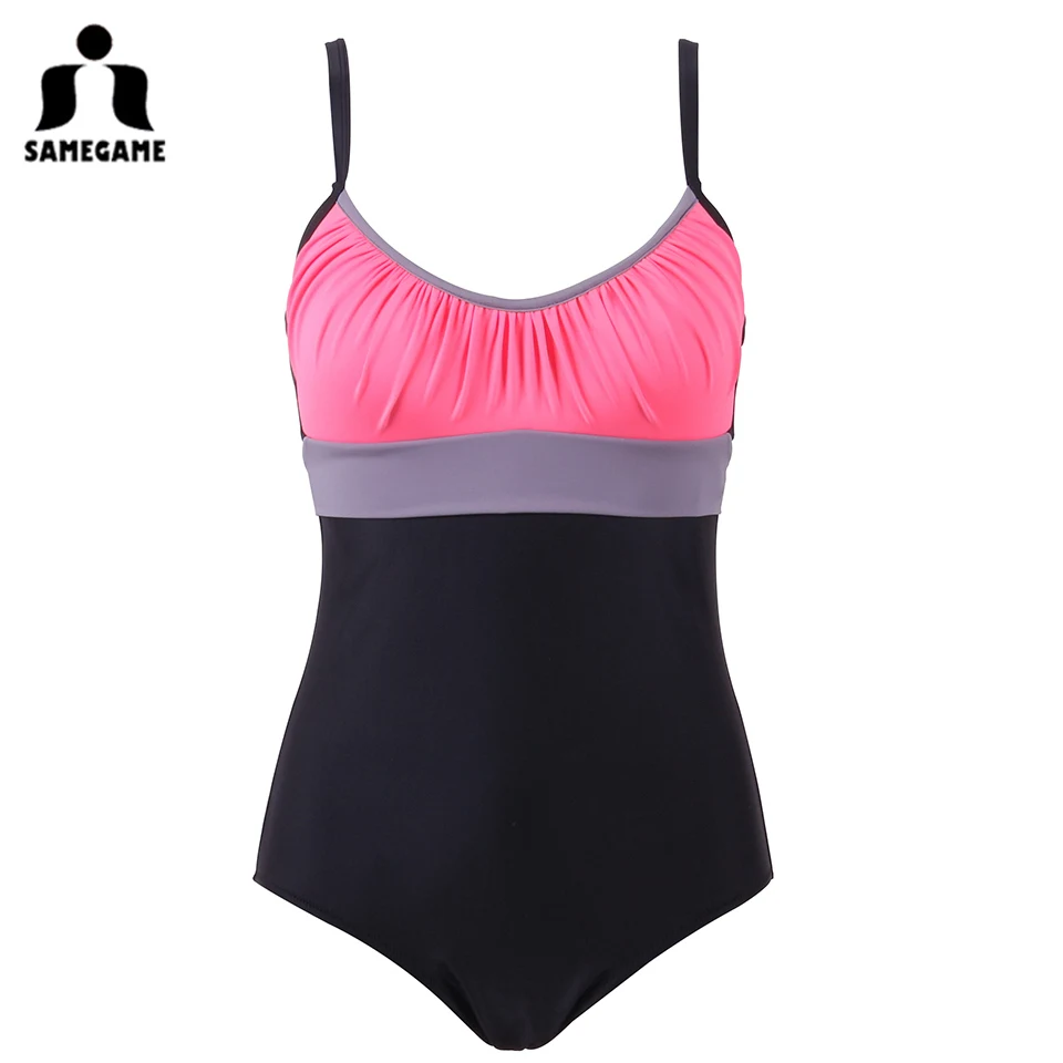 Женский купальник в стиле ретро SAMEGAME винтажный большого размера пляжная одежда