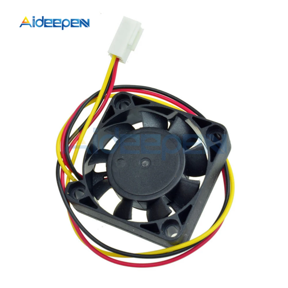 3Pin DC 12 В ноутбуки Охлаждающие вентиляторы для ноутбука компьютер кулер вентиляторы черный радиатор маленький вентилятор охлаждения 40*40*10 мм