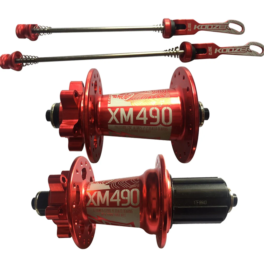 Koozer XM490 герметичный подшипник MTB горный велосипед концентратор быстросъемный набор велосипедная ступица 32 отверстия дисковый тормоз через ось QR велосипедные ступицы