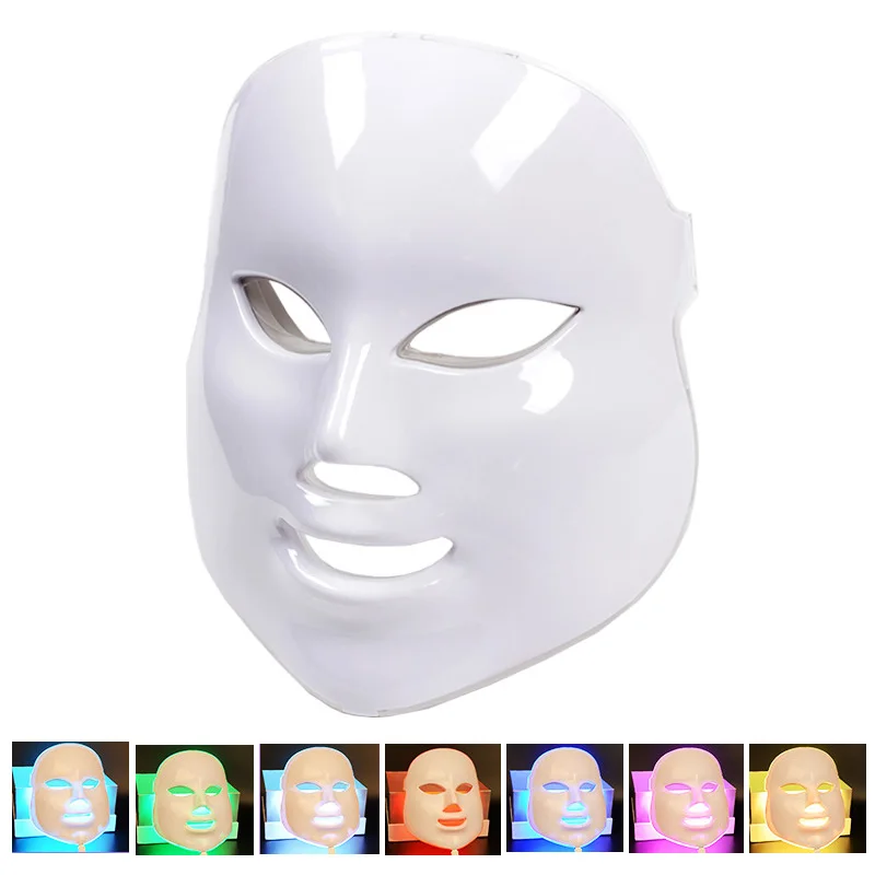 Светодиодный маска Красота Фотон светодиодный для лица терапии 7 видов цветов