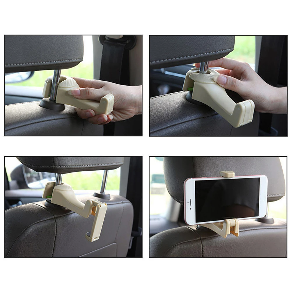 2/4 шт. автомобильные зажимы крючки для сиденья сумки вешалка телефона аксессуары