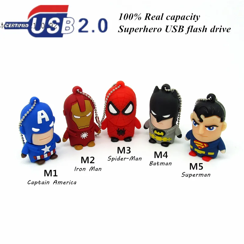 USB флеш накопитель с супергероем 4 ГБ 8 16 32 64 128 ГБ|flash drive|usb flash drivepen drive |