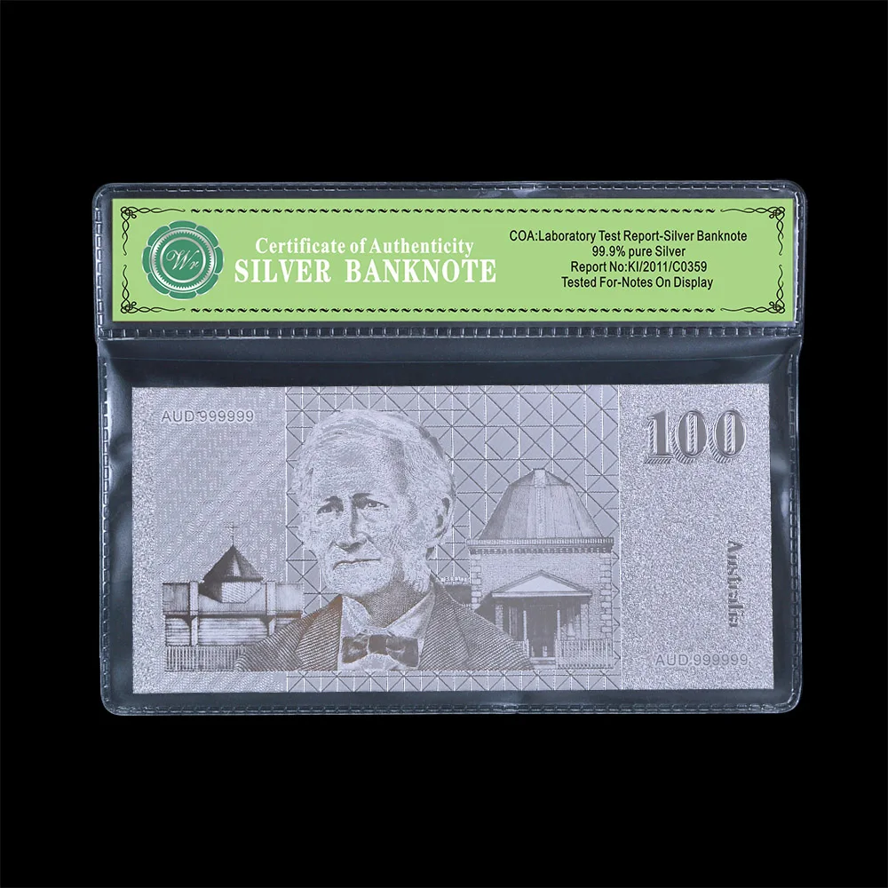 Микс распродажа серебро деньги старая Австралия 100 AUD Золотая Банкнота с рамкой