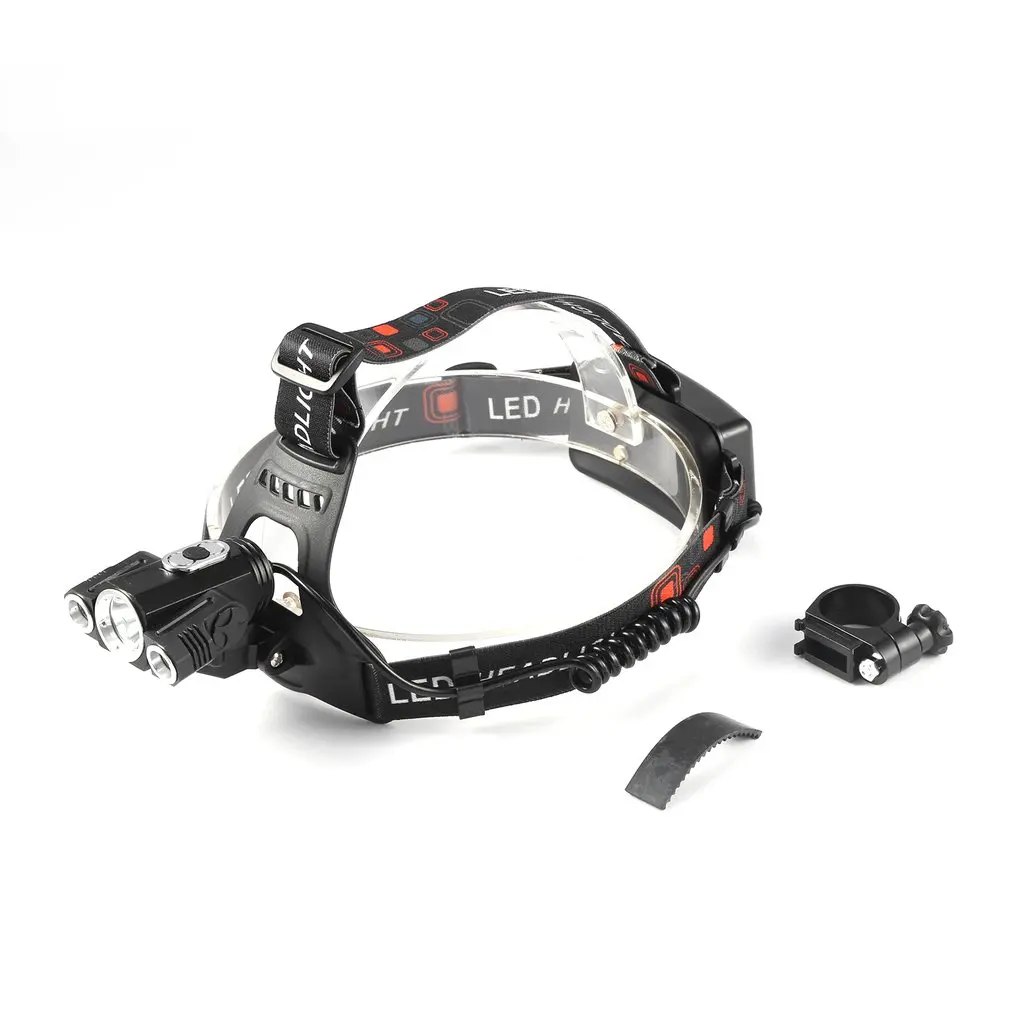 Велосипед фары 3 Светодиодный Шахтер лампы ездить ночная рыбалка Глава Факел |