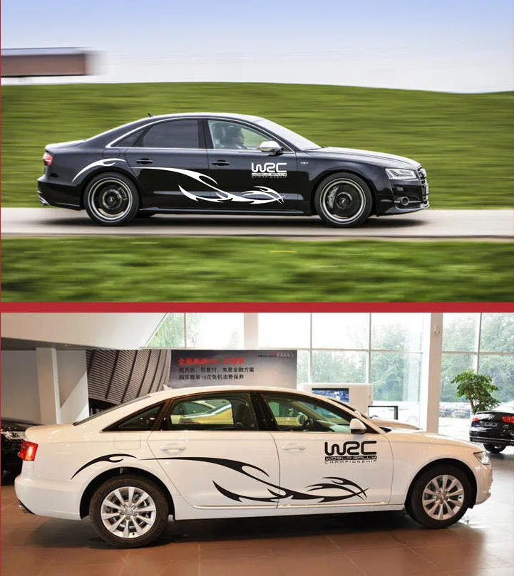 LARATH Фирменная Автомобильная наклейка с цветком для автомобиля, наклейка с цветком для кузова, наклейка на дверь автомобиля, наклейка WRC