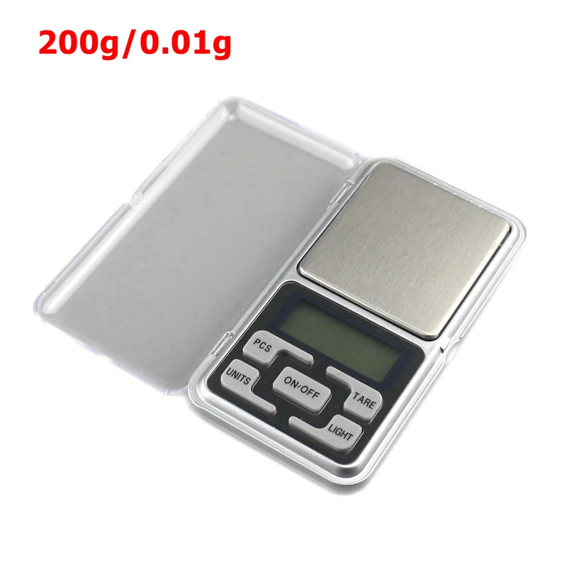 200g 0.01g Цифровые карманные весы 0,1 г 0,01 г ювелирные весы портативные лабораторные весы Вес грамм медицинские электронные весы - Цвет: 200g 0.01g
