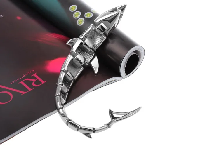 Мужской браслет с глазурью TrustyLan модный крутой Акульей сталью усиленный мужские