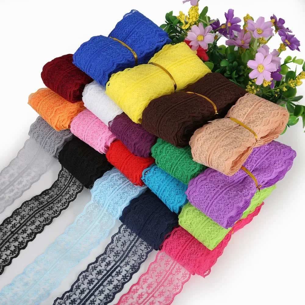 Рулон Кружева 5 ярдов 45 мм тканевая лента сетка свадебное кружевное украшение