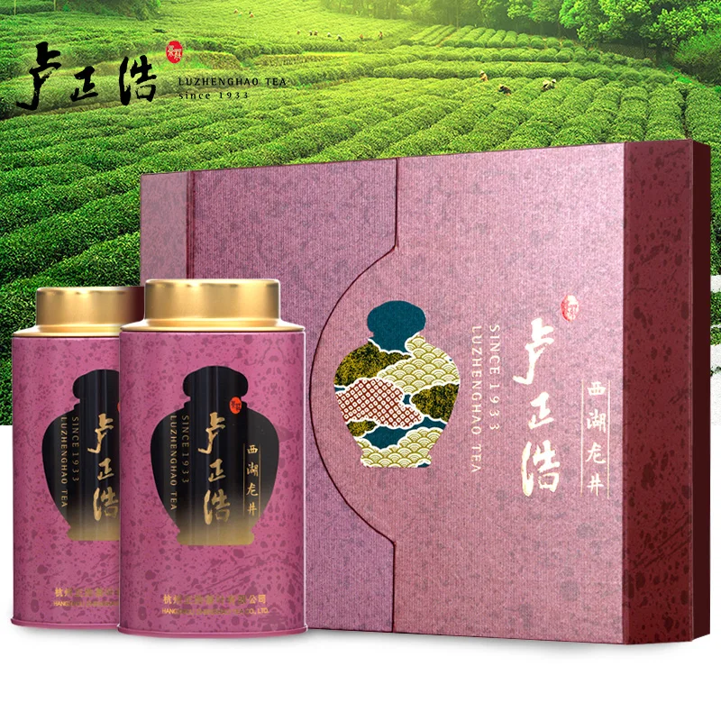 2015 new listed Lu Zhenghao A West Lake Longjing Green Tea Mingqian grade three on spring tea 250 grams gift box | Продукты