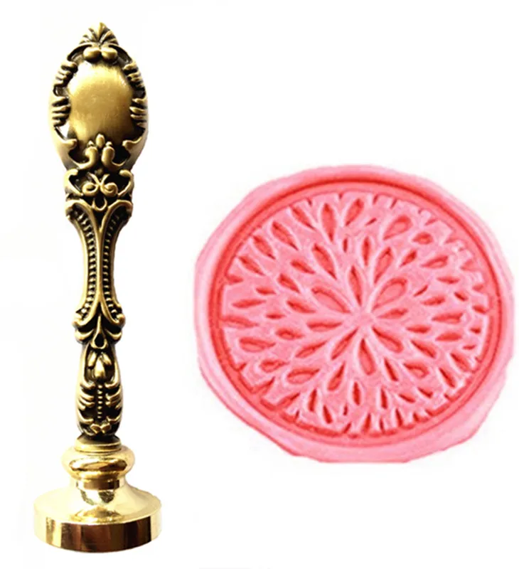 Mdlg винтажный Модный цветочный узор на заказ логотип роскошный воск уплотнение