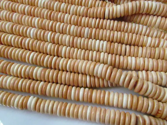 Коричневый раковины ювелирных изделий Heishi Rondelle бусины ребенка розовый красный