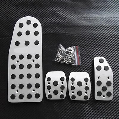 MT 4 PCS DEE аксессуары для Suzuki Jimny Jimni Swift Dzire Ciaz Wagonr Ertiga Baleno MT ручная педаль Педальный стикер крышка Стайлинг пластина - Название цвета: MT 4 PCS