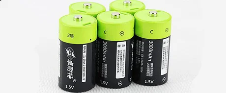 ZNTER 1,5 V 3000mAh перезаряжаемый C размер 4500mwh Li-Po usb аккумулятор