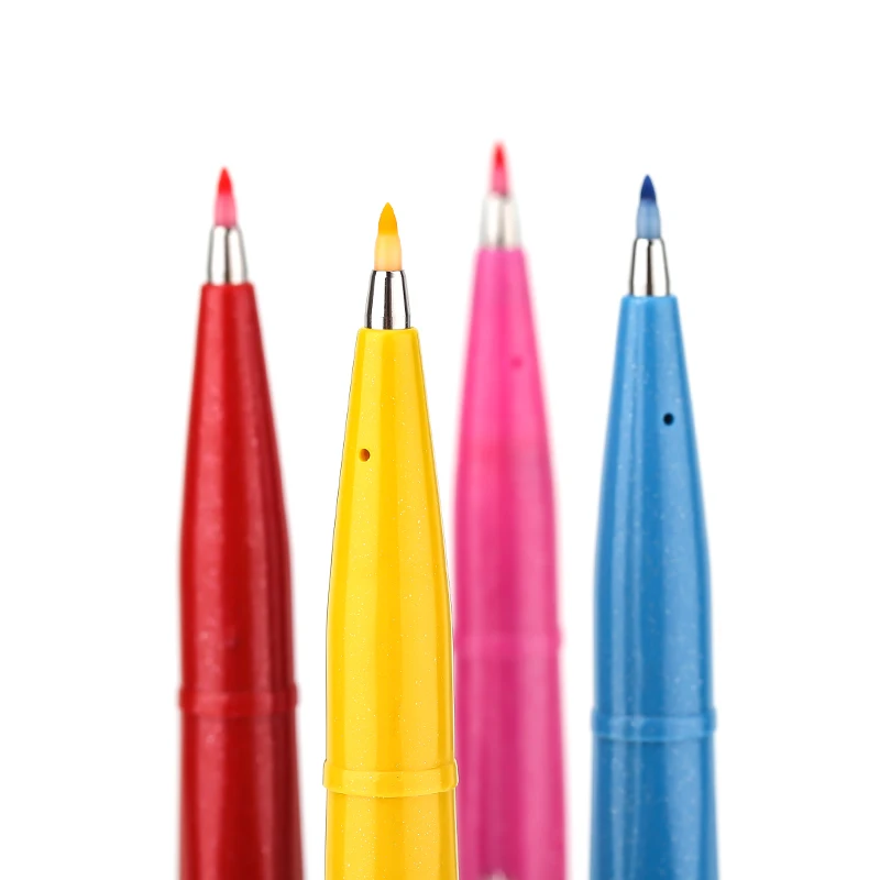 Pentel fude ручки для сенсорной вывески кисть 12 разных цветов в мешочке для ручки для современной каллиграфии, ручной надписи, японский набор