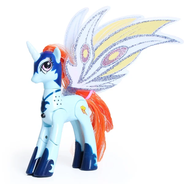 Lanyitoys Волшебные радужные пони игрушки My little ponies фигурка аниме для детей подарки на день рождения 10 дюймов единорог с музыкой - Цвет: blue