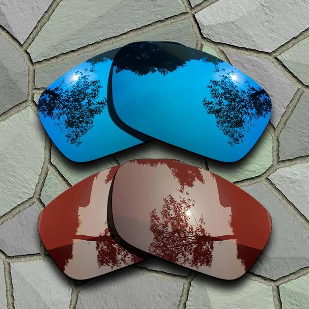 Blue-Bronze Brown Солнцезащитные очки поляризованные Сменные линзы для топливных элементов Oakley - Цвет линз: Blue-Bronze Brown