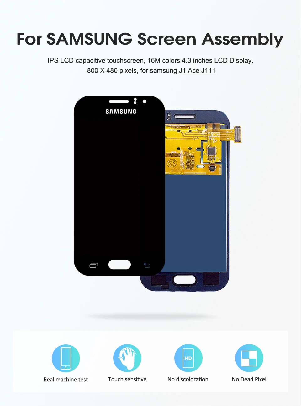 Протестированный J111 ЖК-дисплей для samsung Galaxy J1 Ace J111F J111M J111FN ЖК-дисплей сенсорный дигитайзер сенсорная сборка