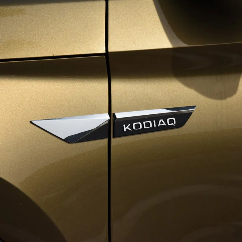 Для Skoda Kodiaq автомобильный боковое крыло, эмблема на дверь, значок, наклейка, отделка автомобиля, Стайлинг автомобиля, наклейка