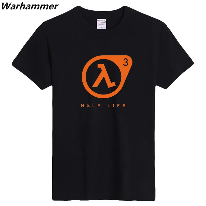 Half life Вентиляторы футболка Для мужчин игры с короткими руками Homme 6.2 унц. тяжелый