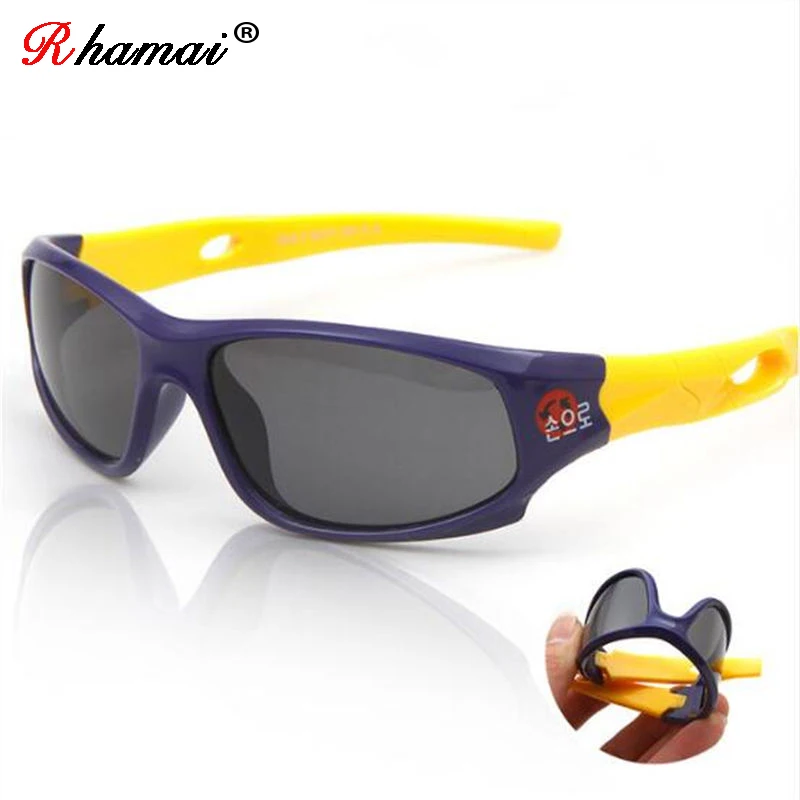 Детские поляризованные солнцезащитные очки УФ-очки TR90 в оправе брендовые для