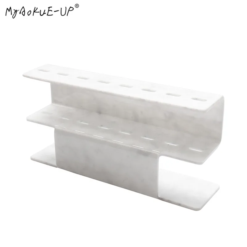 marble 8 hole 6 стильные пинцеты держатель для хранения акриловая подставка для наращивания ресниц Накладные ресницы инструмент - Цвет: marble 8 hole