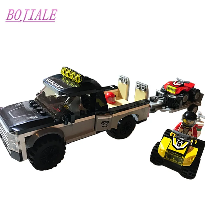 Bojiale 10649 253 шт. город цифры транспорт ATV гоночной команды Конструкторы и модели