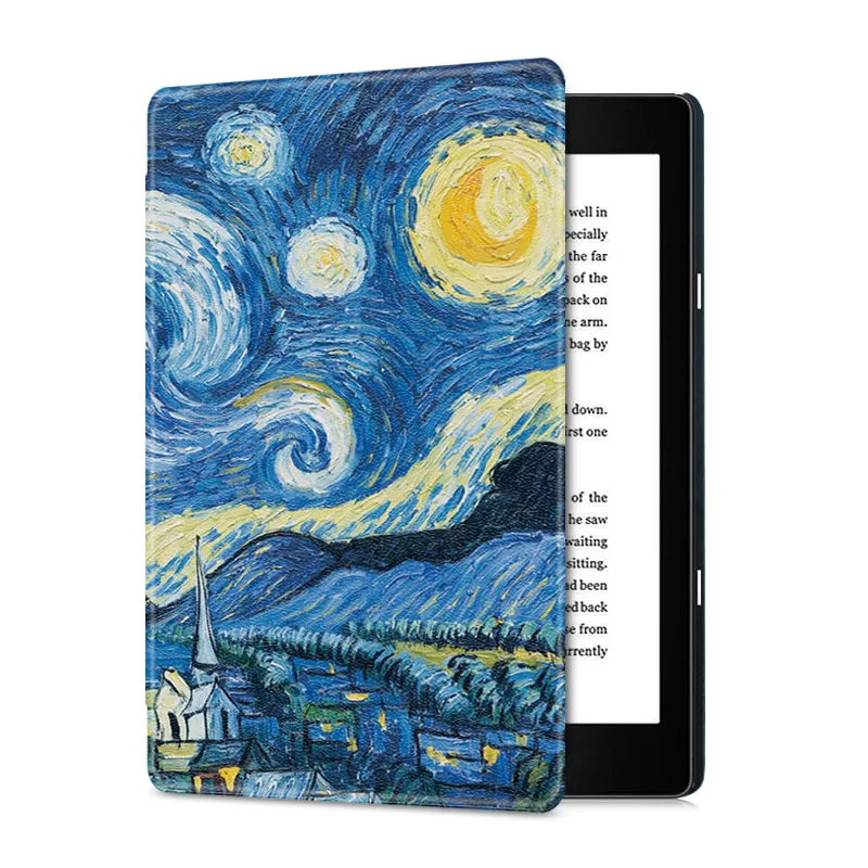 Starry Sky Чехол AROITA для 6," Kobo Aura H2O Edition 2 электронных книг(модель N867-)-легкий тонкий чехол с автоматическим режимом сна/пробуждения - Цвет: Starry Sky