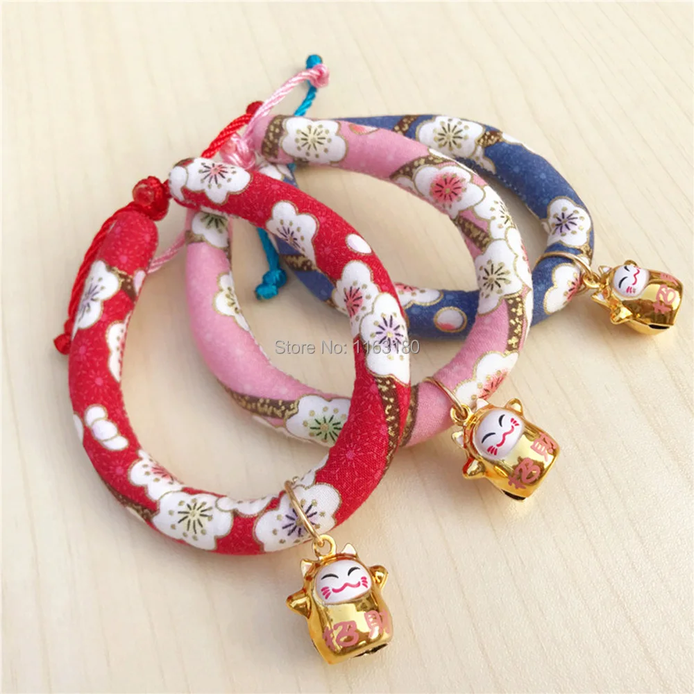 

200pcs/lot Adjustable Dog Cat Collar Printed Necktie Necklace With Bell for Cats Puppy Kitten Pet Cat Accessories