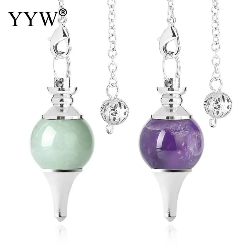 Натуральный камень агат исцеляющий маятник круговой очаровательный кулон