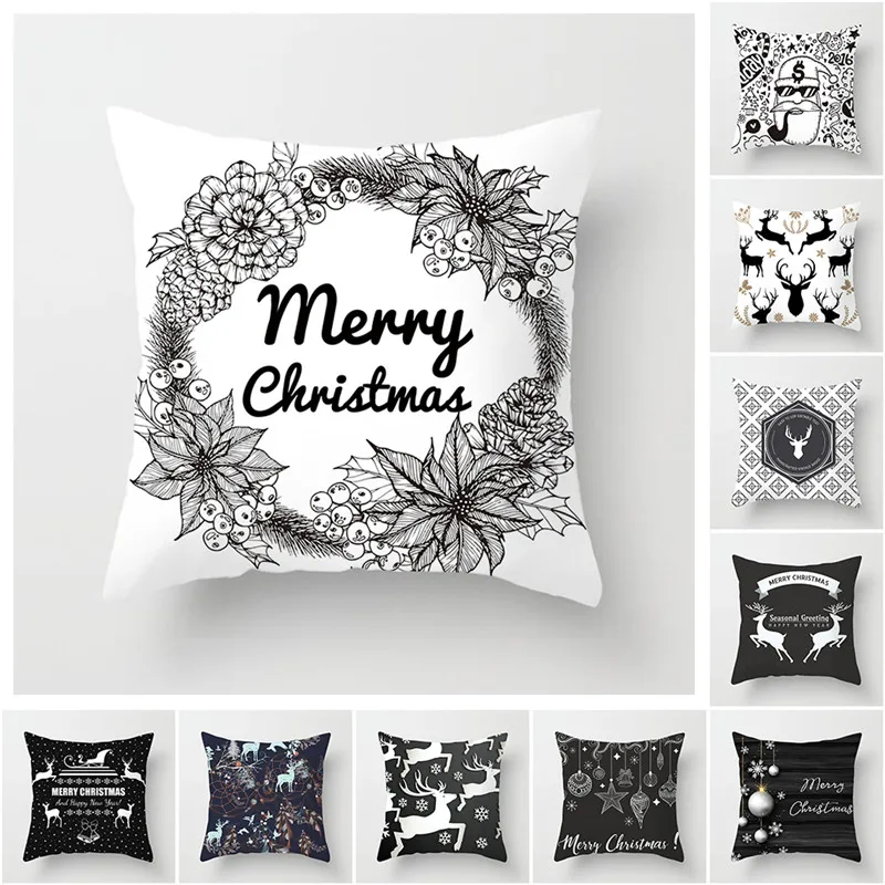 Чехол для подушки Fuwatacchi с надписью &quotMerry Christmas&quot|Наволочки| |