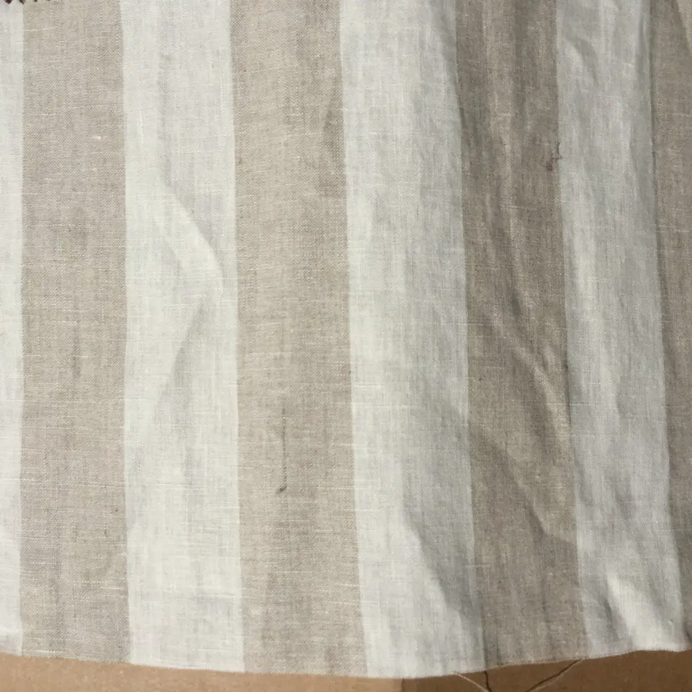 55 flax stripe Пряжа окрашенная в полоску французский льняной ткани 280 см ширина используется для льняных постельных принадлежностей льняная занавеска - Цвет: 55 flax stripe