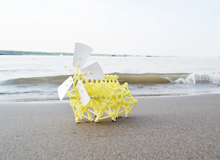 Landzo детские игрушки робот DIY Головоломка ветряная ходунка ходьба сборка strandbeest мощная модель развивающие игрушки Детский подарок