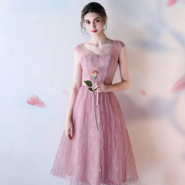 Румяна мода новые поступления горничной сестра v шеи невесты короткие партии