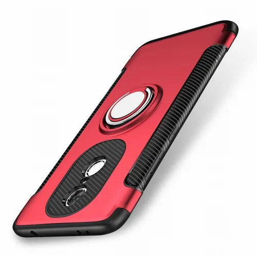 Red Teoyall кольцо адсорбции Чехол Xiaomi Redmi 4x Note 4 4x чехол для Redmi note4 Глобальный Версия силиконовые флип протектор xiaomi redmi note 4x чехол - Цвет: Red