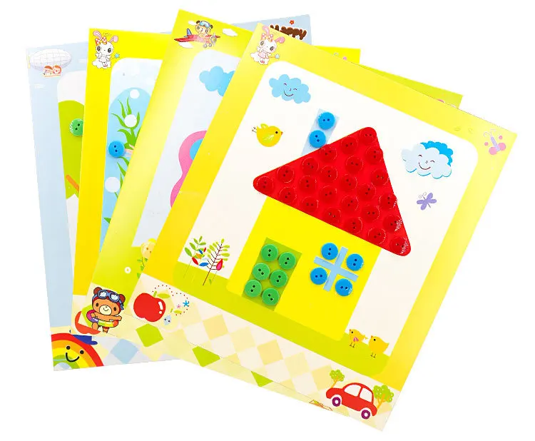 Креативные Детские обучающие игрушки ручной работы с липким рисунком для