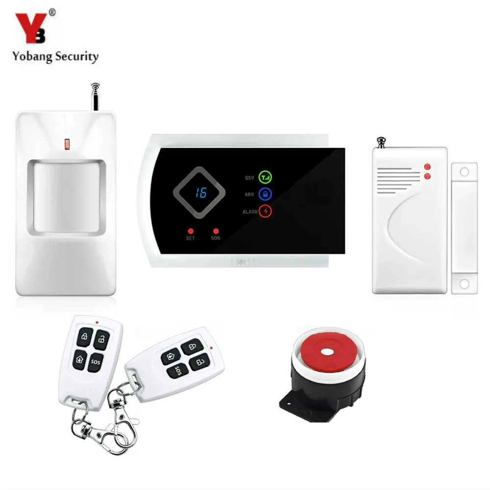 Yobang Security многоязычное приложение GSM беспроводная домашняя система охранной