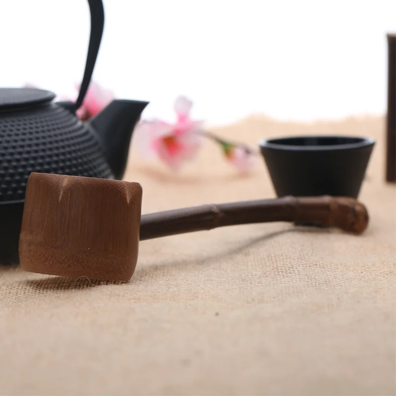 

Натуральная бамбуковая чайная ложка ручной работы, длинная деревянная ложка