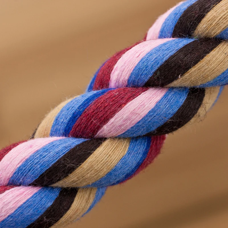

16cm New Creative Grinding Teeth Pet Supplies Bone Weaved Rope Puppy Chew Toy Cotton Braided Cleaning Tooth Multicolored Fashion