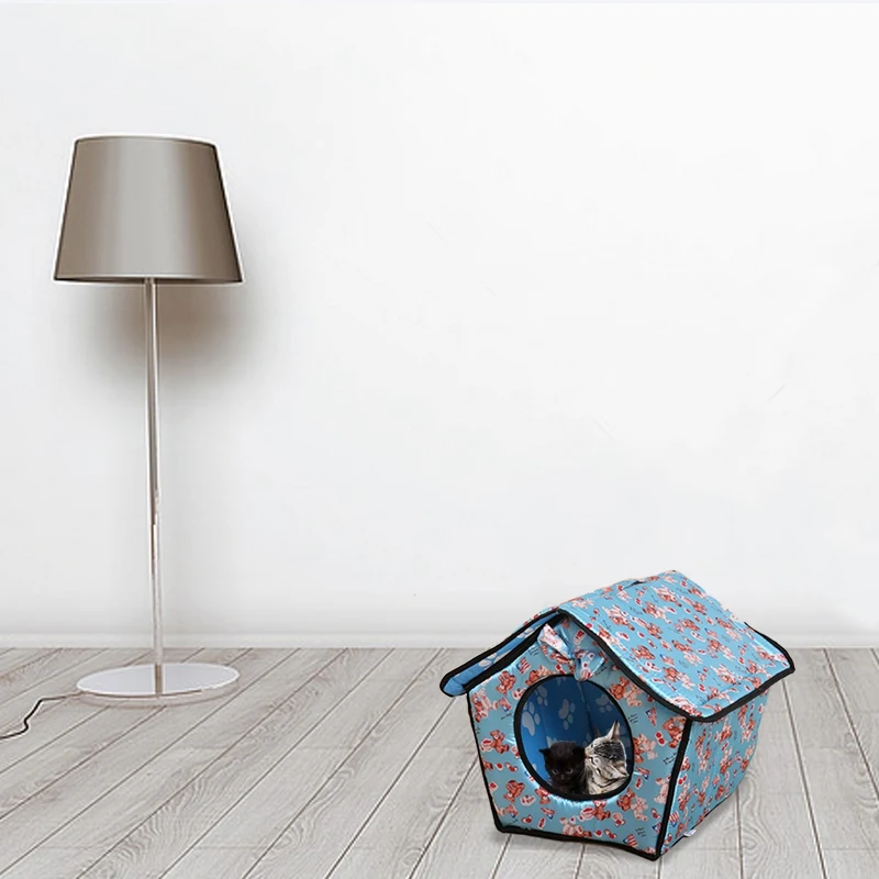 Теплое гнездо радужного цвета Лежанка для домашних питомцев кошек коврик