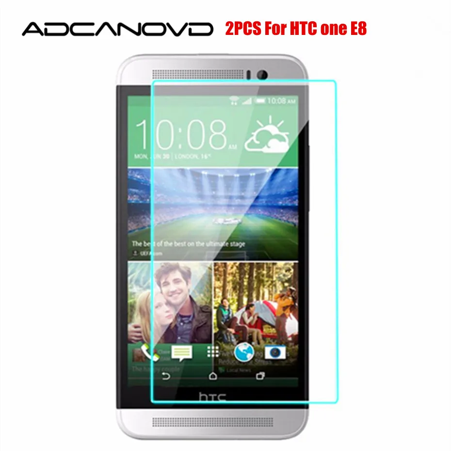 2 шт. 9H Передняя ЖК-пленка из закаленного стекла для HTC One E8 Dual Sim качественная
