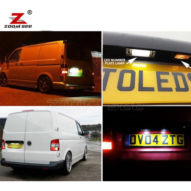 Белая светодиодная лампа Canbus без ошибок для номерного знака Mercedes Benz Vito W638 W639 W447