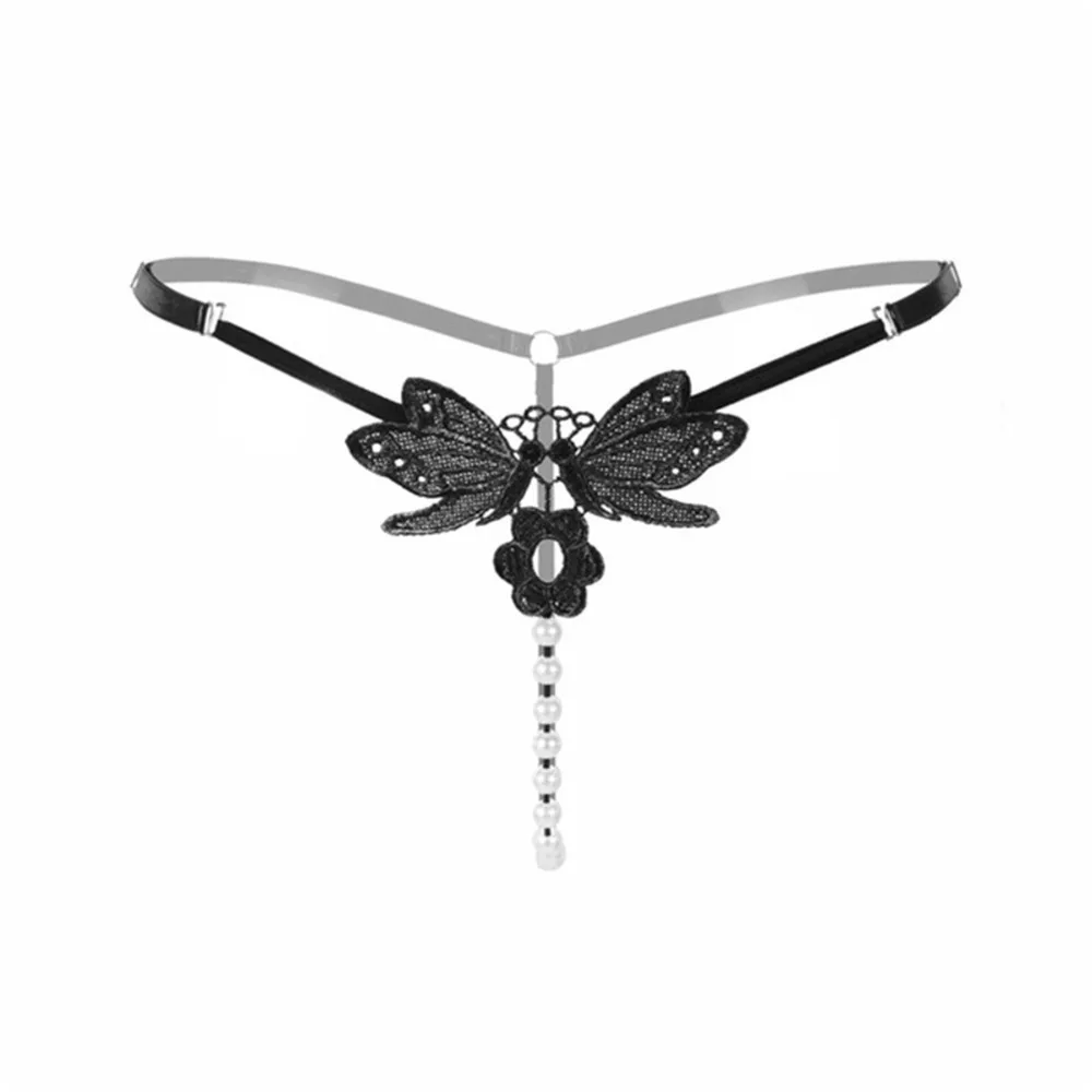 Женские жемчужные сексуальные стринги сетчатые массажные прозрачные трусики