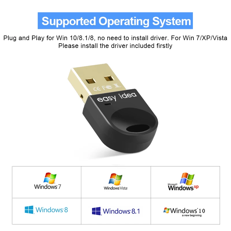 Беспроводной usb-адаптер Bluetooth для компьютера Bluetooth Dongle USB Bluetooth 4,0 PC адаптер Bluetooth приемник передатчик