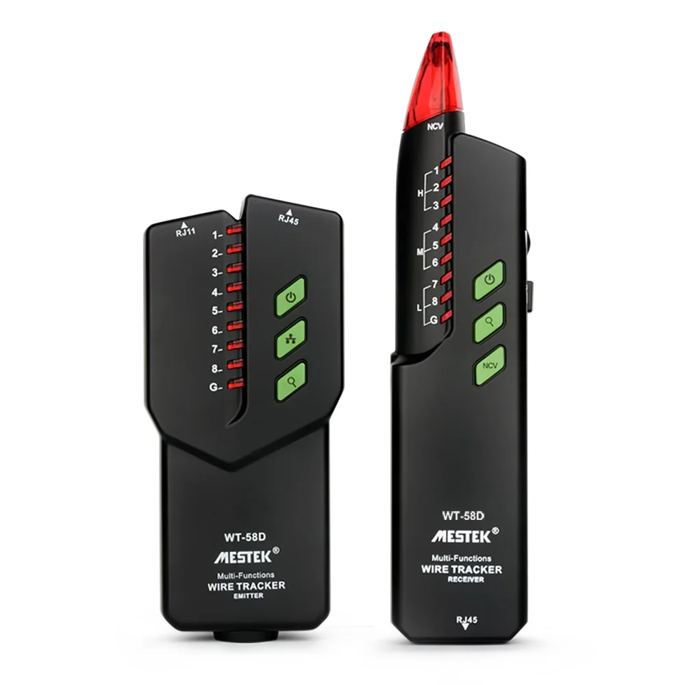 MESTEK RJ45 RJ11 без помех телефонный провод трекер Tracer тонер Ethernet Lan Сетевой кабель тестер NVC детектор линия Finder