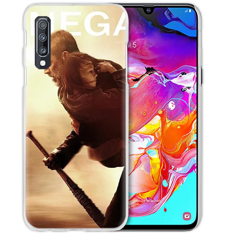 Negan с изображениями из сериала «Ходячие мертвецы» чехол для samsung Galaxy A50 A70 A80 A20e A60 A40 A30 A20 A10 A8 A6 плюс A9 A7 жесткий чехол для телефона из поликарбоната с Coque