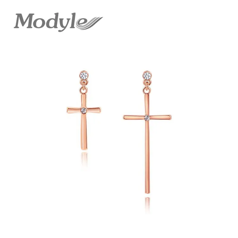 Mostyle, рождественский подарок, модное ювелирное изделие, золотой цвет, массивные серьги с крестом для женщин, вечерние, свадебные