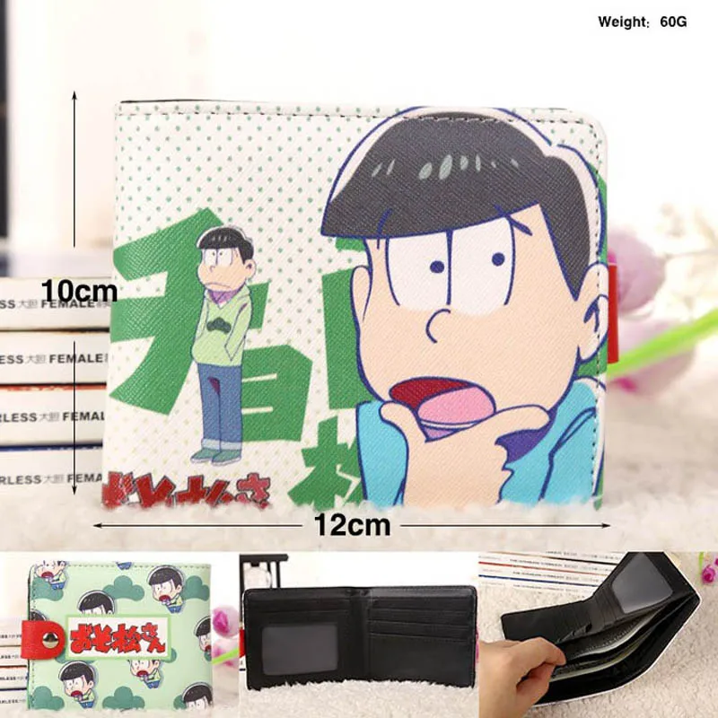 Osomatsu San 5 Аниме Re: Zero Hajimeru Isekai Seikatsu Синтетическая кожа короткий изысканный складной кошелек/Rem& Ram кнопка кошелек(SYNW_3 - Цвет: Osomatsu San 5