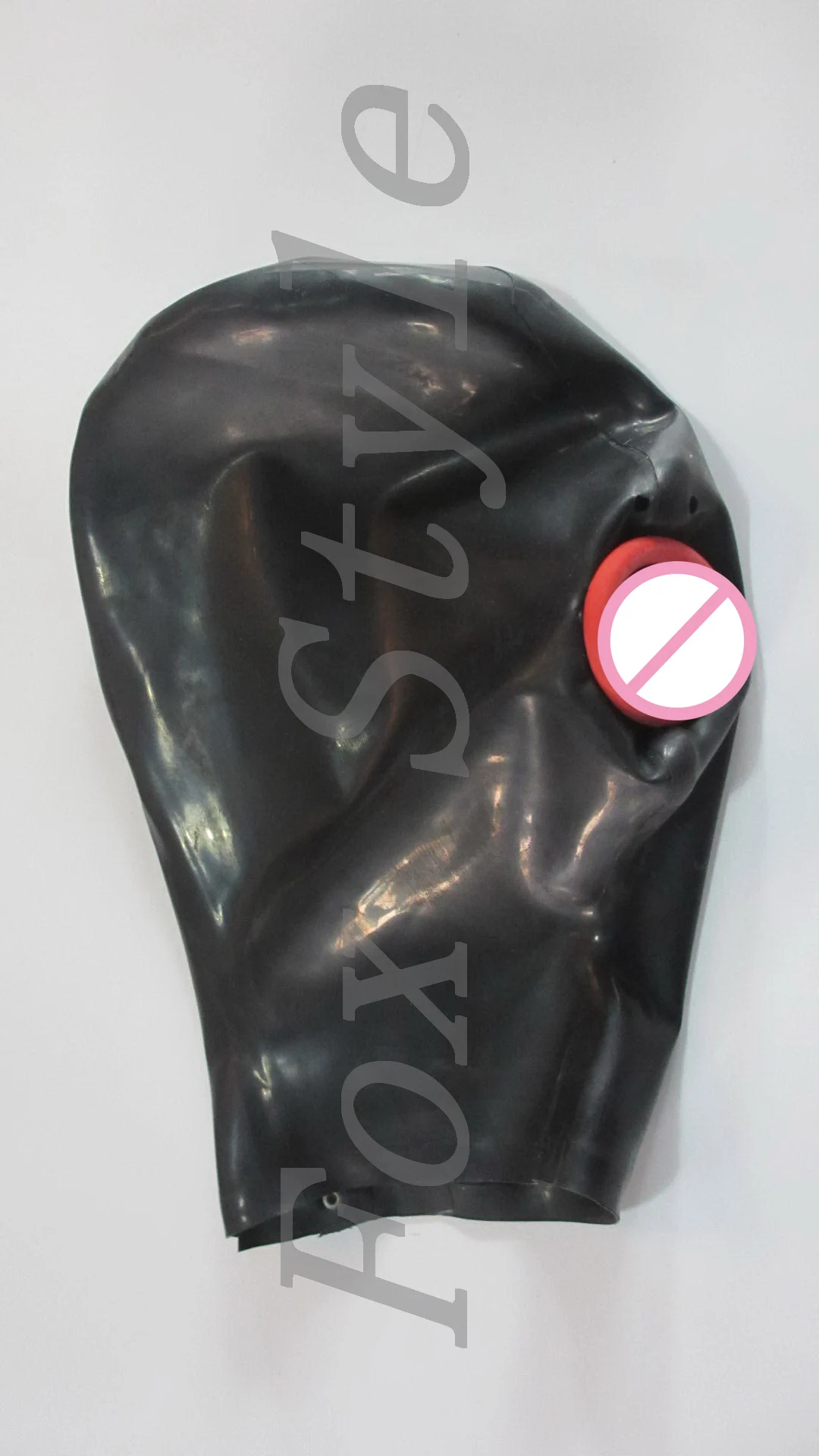 

sexy latex adult products sexy latex hood with condom